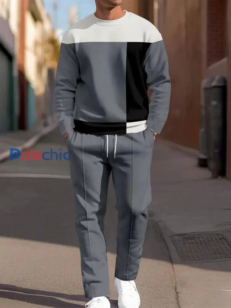 Hommes Minimaliste Élégance Décontracté Affaires Quotidien Costume Gris / S