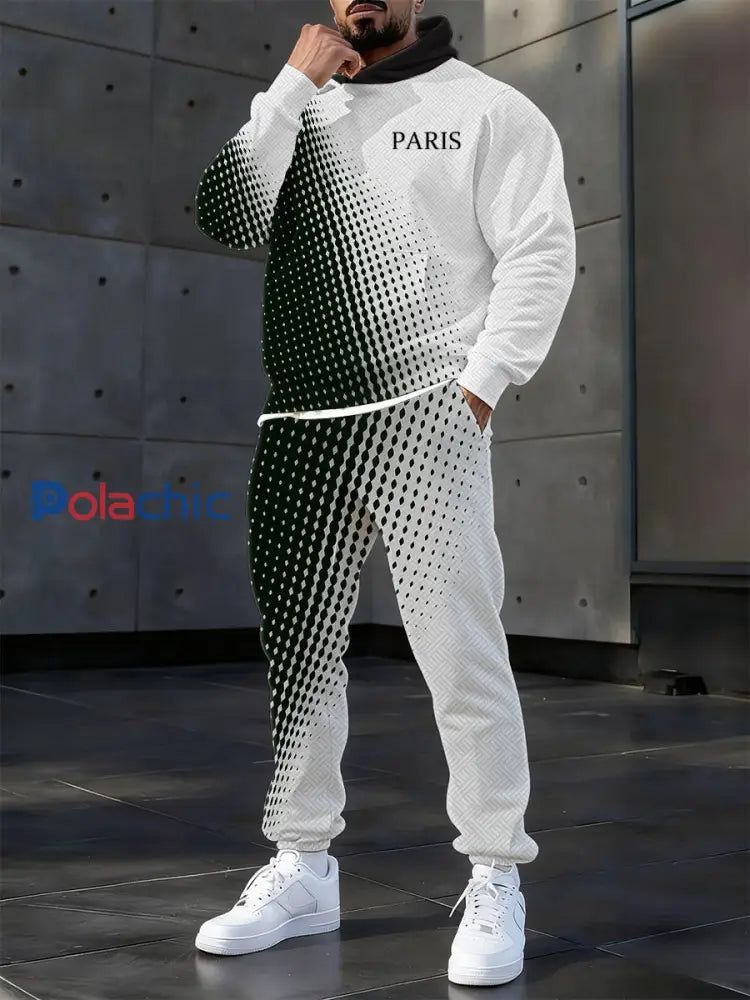 Hoodie occasionnel des hommes et l’ensemble de pantalon comme image / S
