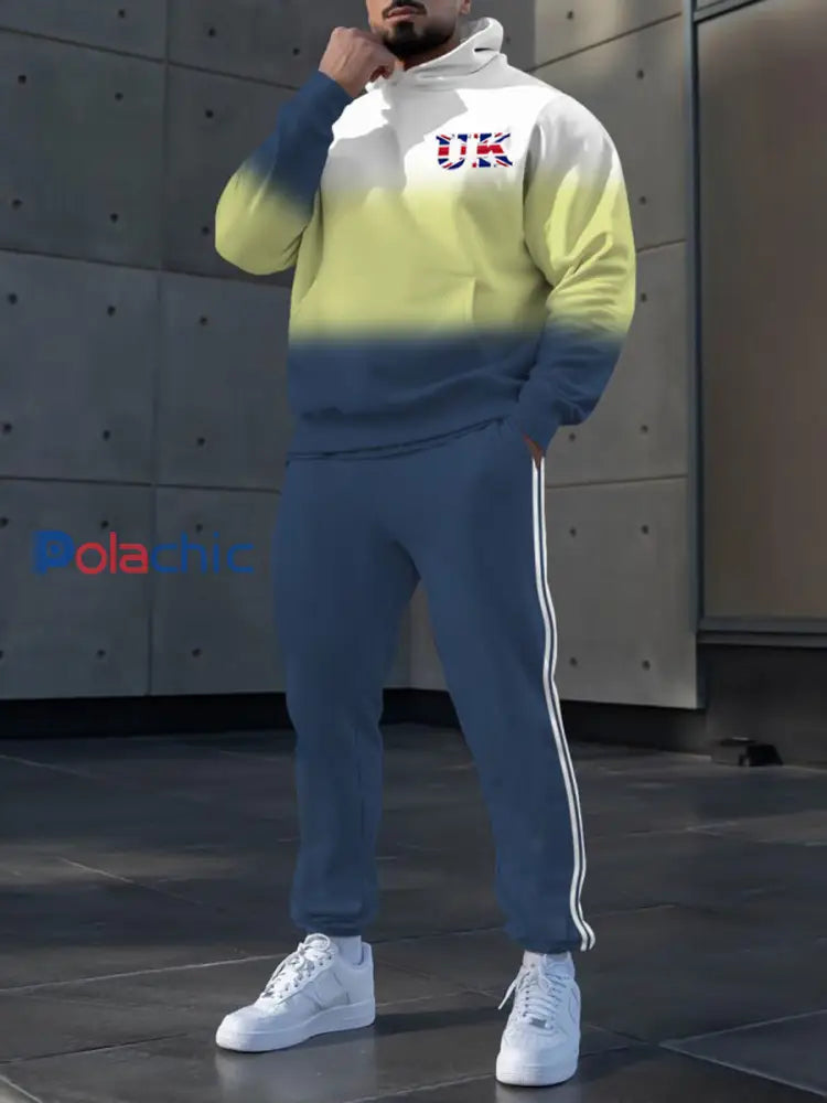 Hoodie occasionnel des hommes et l’ensemble de pantalon comme image / S
