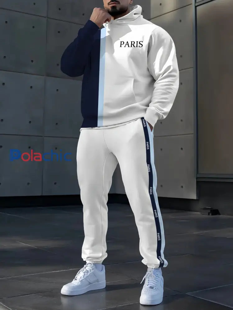 Hoodie occasionnel des hommes et l’ensemble de pantalon comme image / S