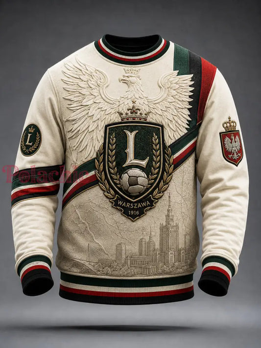 Klasyczna bluza piłkarska Retro Warsaw Football Club - Jak na zdjęciu / S