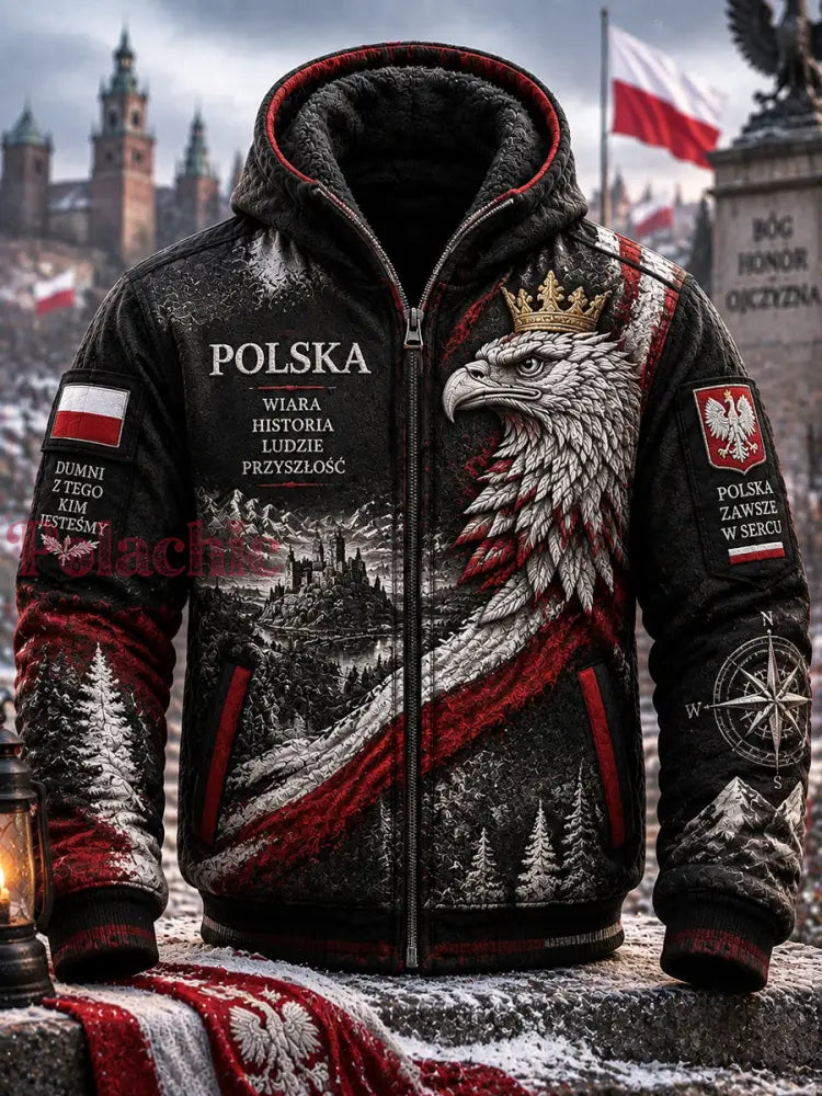 Klasyczna nieformalna kurtka z kapturem wyściełana polarową podszewką stanowiąca część narodowego dziedzictwa - Jak na