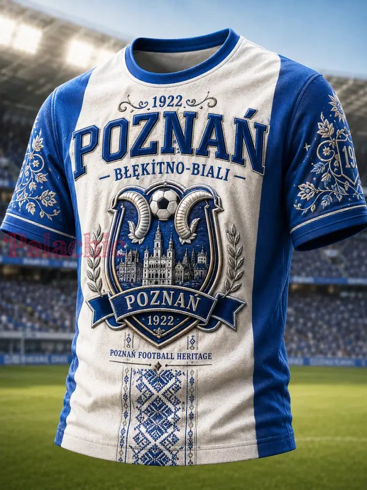 Klasyczny koszulka piłkarska z grafiką Poznań - Jak na zdjęciu / S