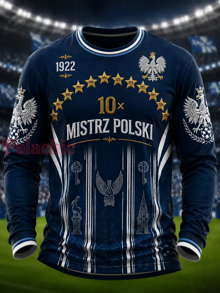 Klasyczny koszulka piłkarska z grafiką Poznań - Jak na zdjęciu / S