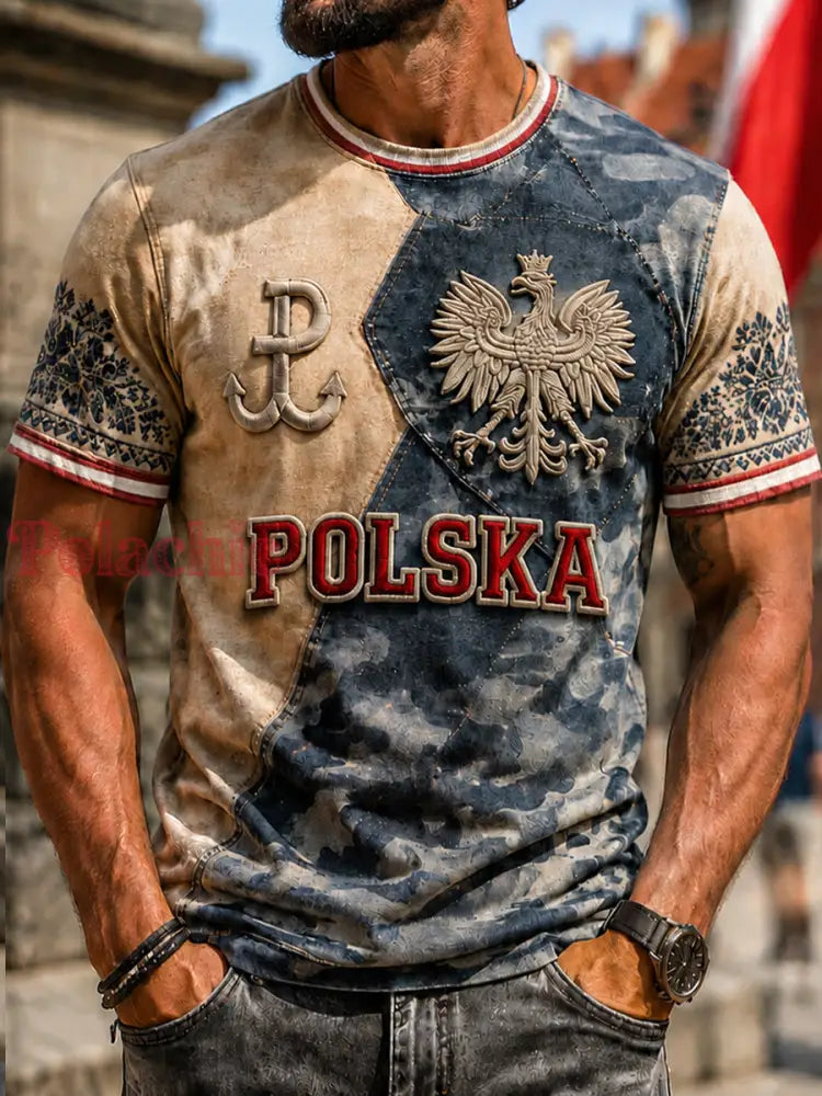 Koszulka z grafiką Honor Freedom Heritage w stylu vintage - Jak na zdjęciu / S