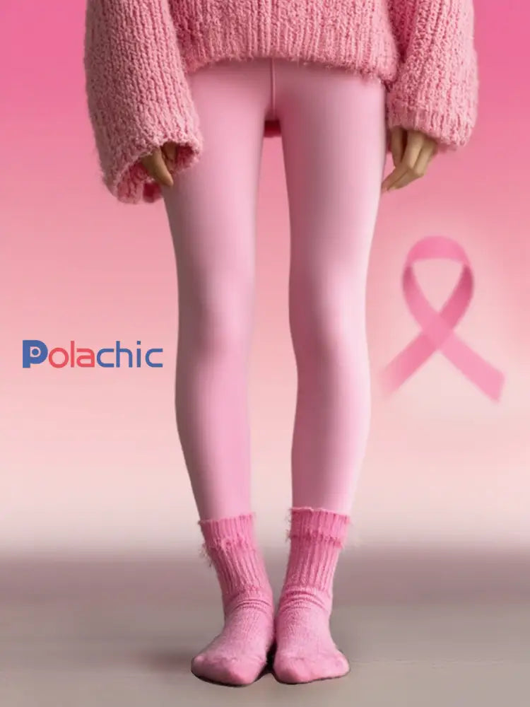 Legging de soutien rose pour femmes sensibilisation au cancer du sein Rose / S