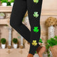 Leggings De Mode Imprimé Trèfle Jour La Saint-Patrick Des Femmes