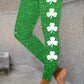 Leggings De Mode Imprimé Trèfle Jour La Saint-Patrick Des Femmes