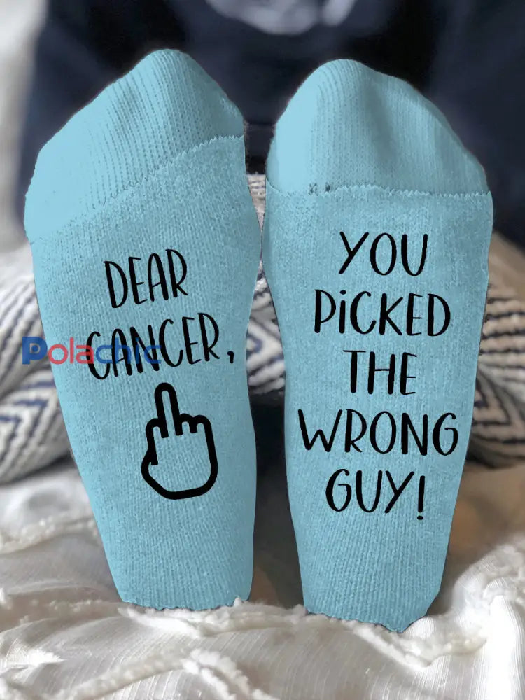 Les modèles unisexes combattent les maladies chaussettes Bleu clair / ONE