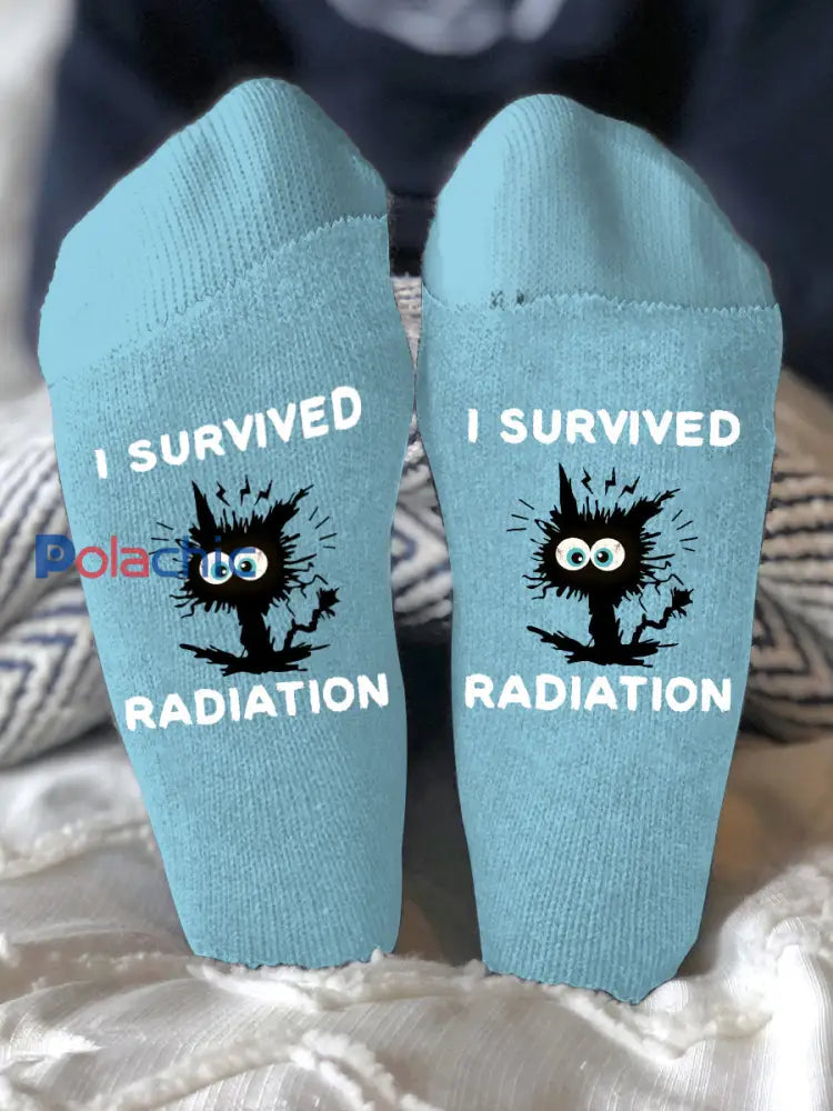 Les modèles unisexes combattent les maladies chaussettes Bleu clair / ONE