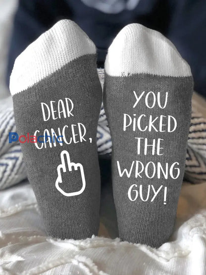 Les modèles unisexes combattent les maladies chaussettes Gris / ONE