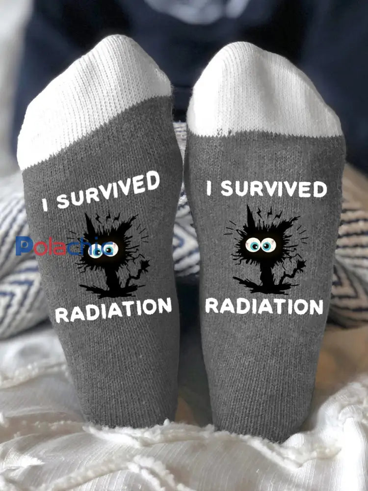 Les modèles unisexes combattent les maladies chaussettes Gris / ONE