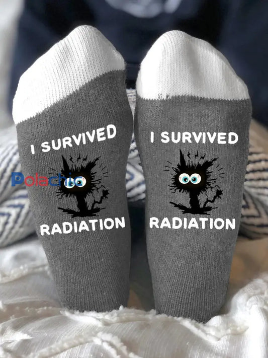 Les modèles unisexes combattent les maladies chaussettes Gris / ONE