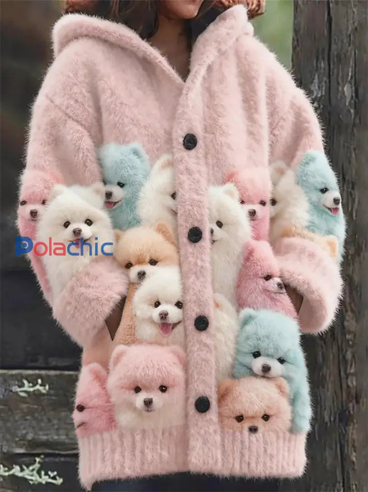 Manteaux Flanelle Imprimé Animal Femme comme image / S