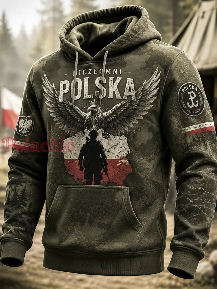 Męska bluza wojskowa polskiej armii z kieszeniami - A / S