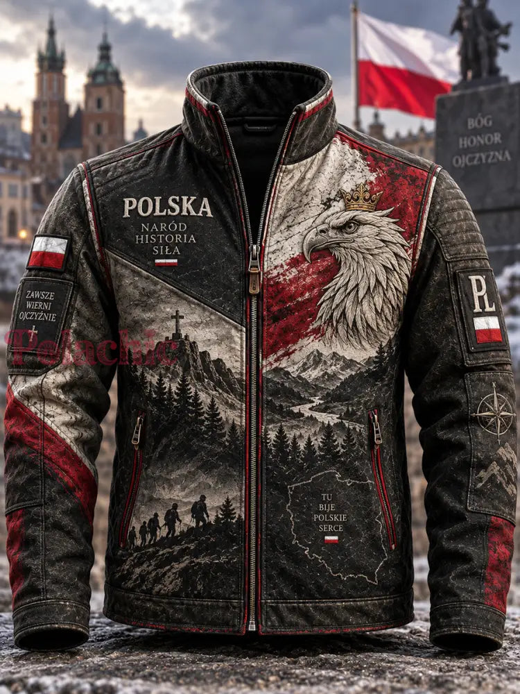 Męska Duma Polska Kurtka - Jak na zdjęciu / S