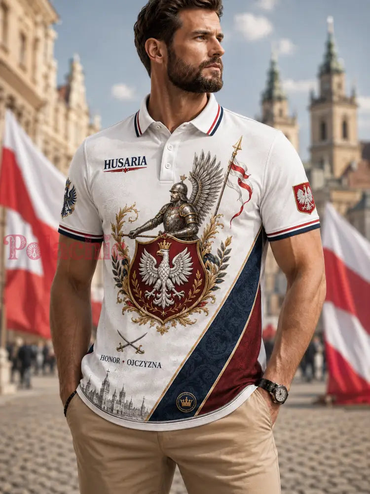 Męska koszula wojskowa polskich sił zbrojnych z krótkim rękawem - A / S