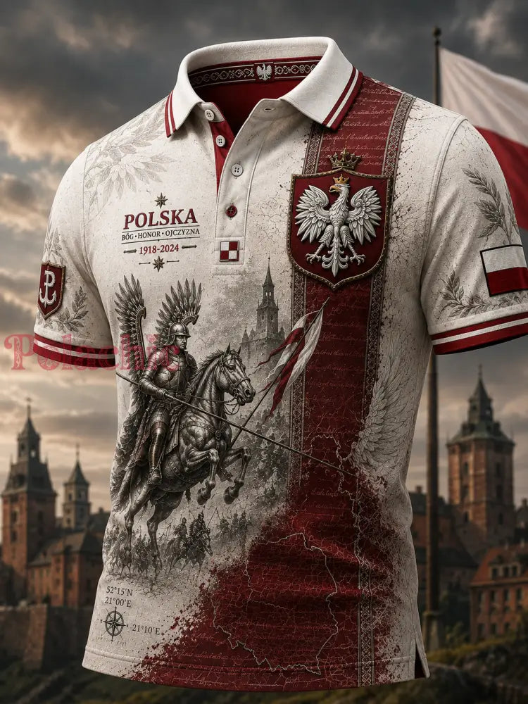 Męska koszula wojskowa polskich sił zbrojnych z krótkim rękawem - A / S