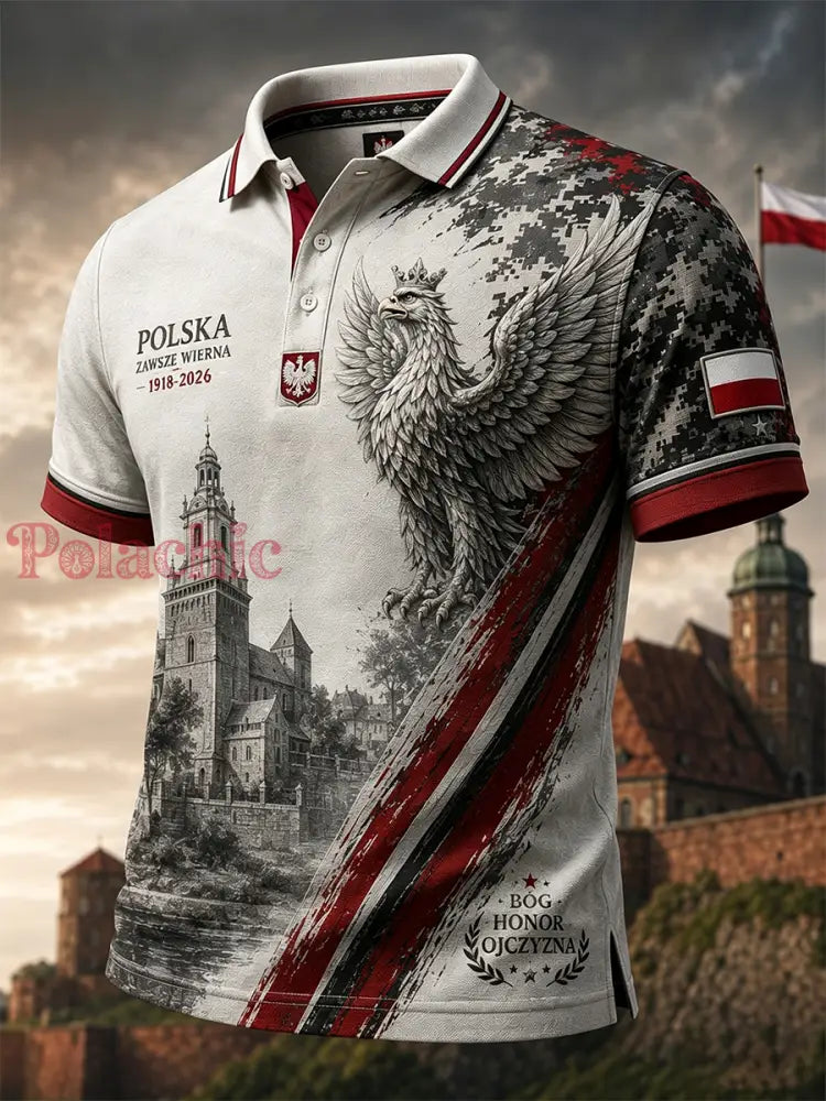 Męska koszula wojskowa polskich sił zbrojnych z krótkim rękawem - A / S