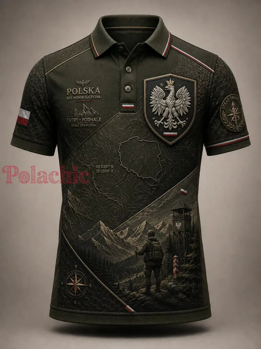 Męska koszula wojskowa polskich sił zbrojnych z krótkim rękawem - A / S