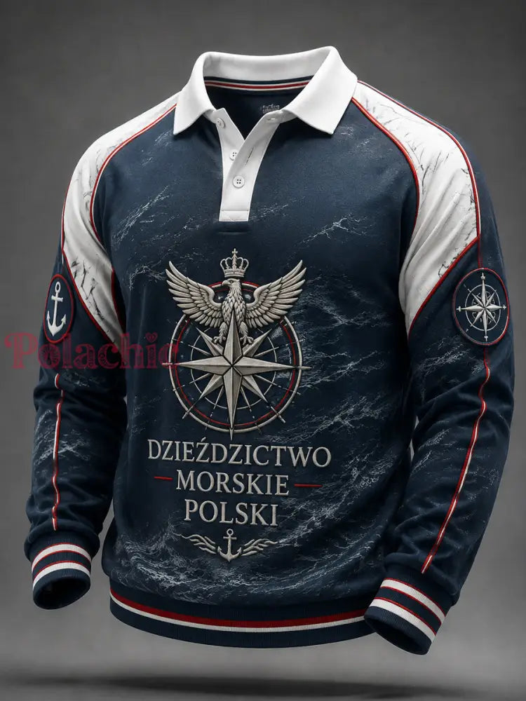 Męska koszulka polo z dziedzictwem wojskowym Zawsze Polska - Jak na zdjęciu / S