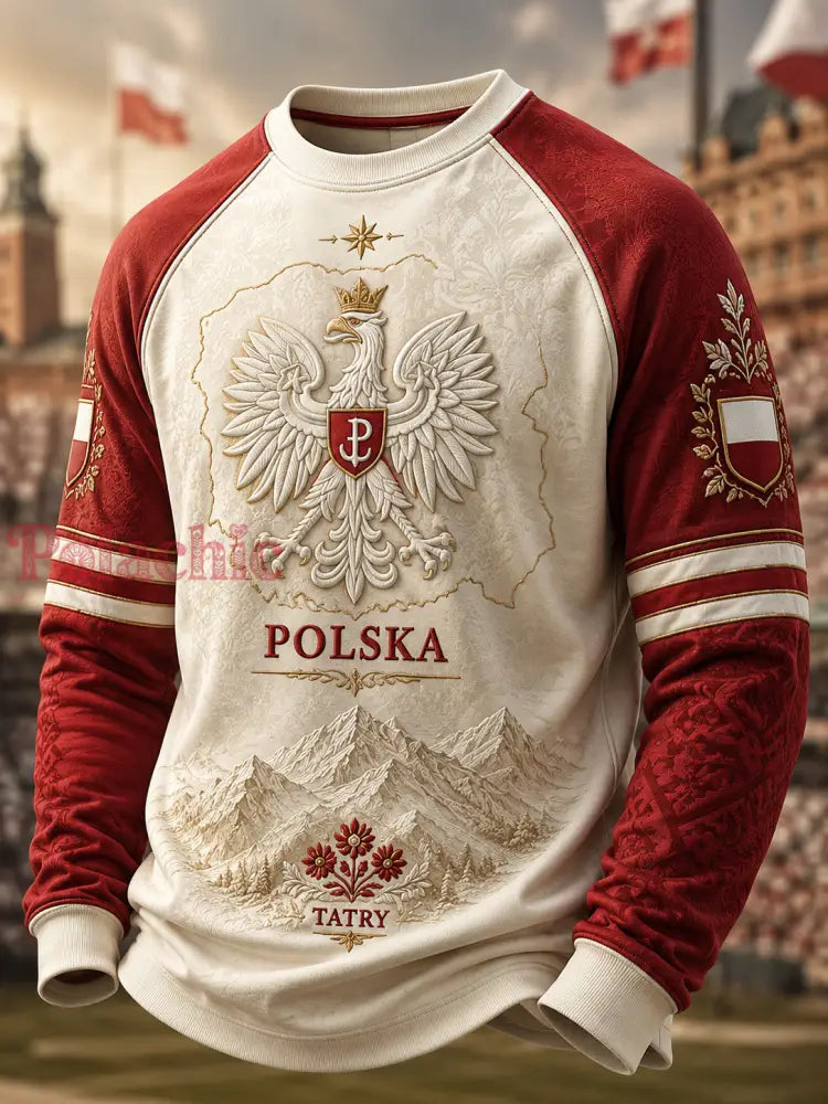 Męska koszulka z długim rękawem Polska sztuka - A / S