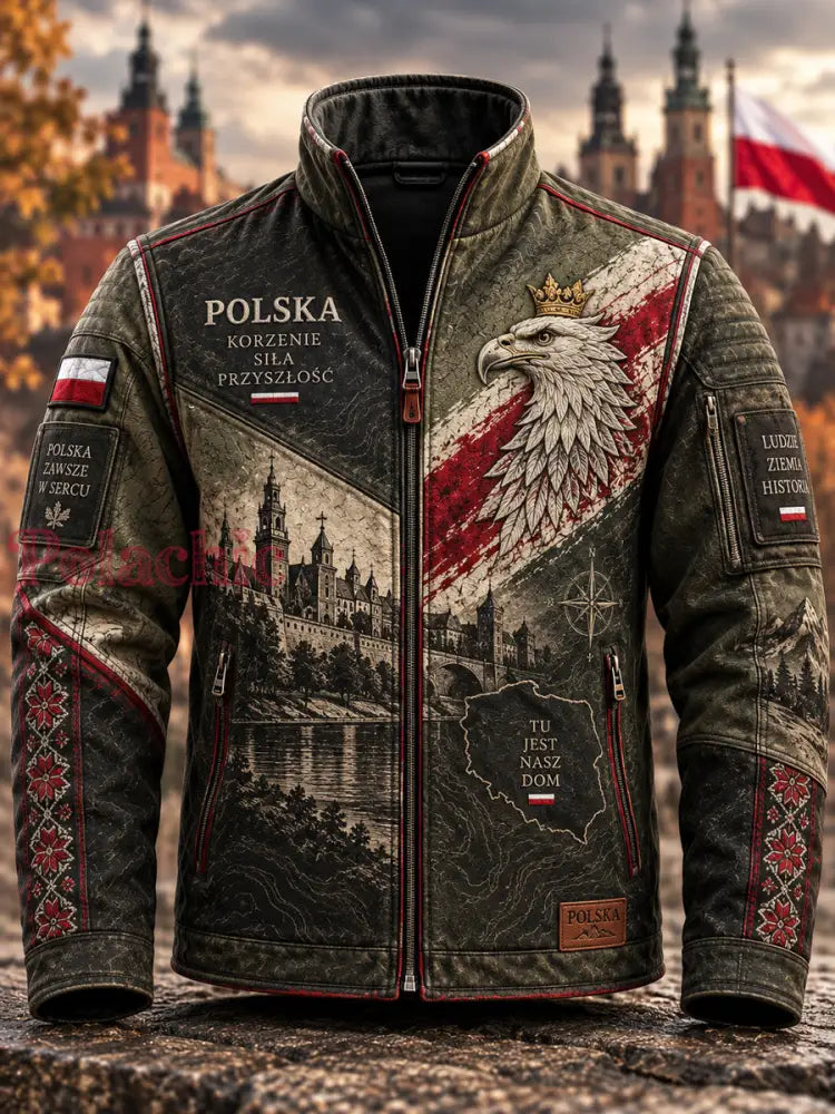 Męska kurtka w polskim tradycyjnym stylu - Jak na zdjęciu / S