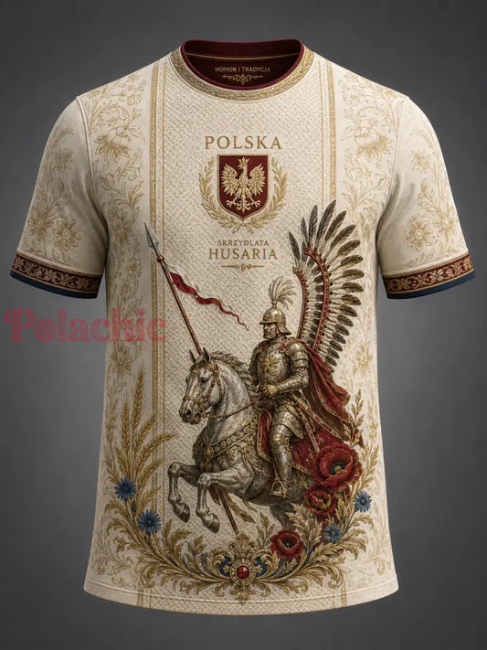 Męski t-shirt wojskowy polskich sił zbrojnych z krótkim rękawem - A / S