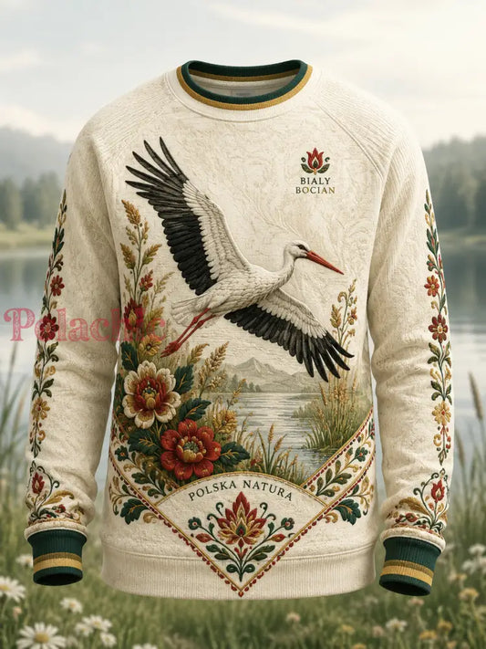 Męski t-shirt z falbanką w Polsce z długim rękawem - A / S