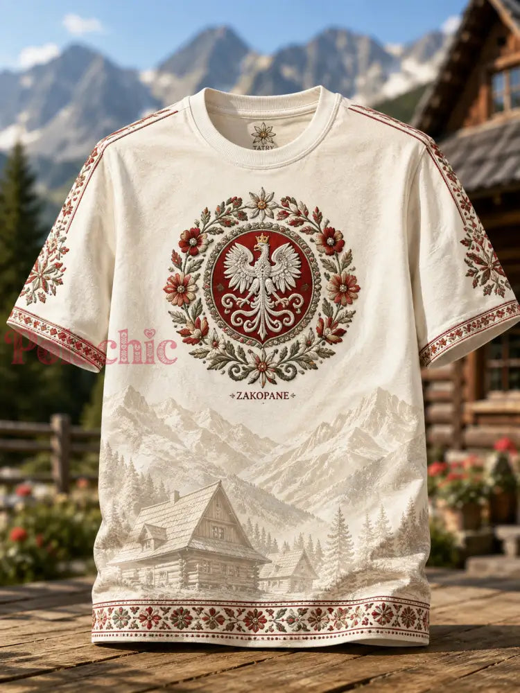 Męskie Góry Zakopane W Polsce Koszulka z krótkim rękawem - A / S