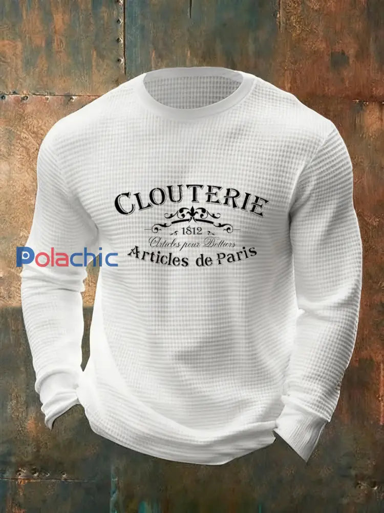 Mode Vintage Casual à manches longues pour hommes A / S