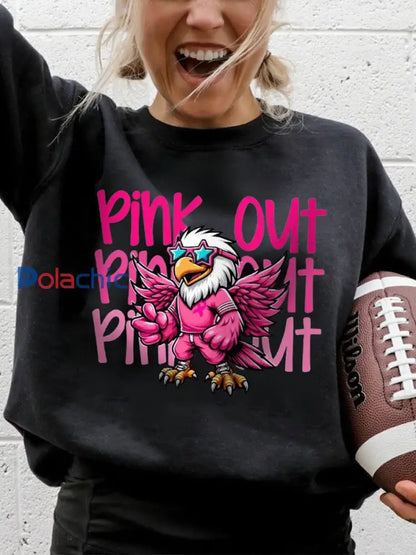 Mois de la sensibilisation au cancer du sein des femmes Football Fans Sweatshirt noir / S
