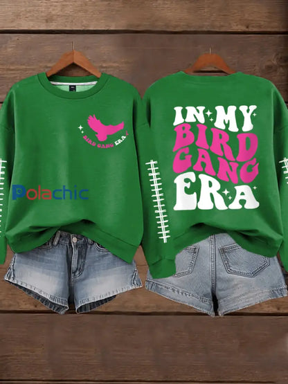 Mois de la sensibilisation au cancer du sein des femmes Football Fans Sweatshirt vert / S