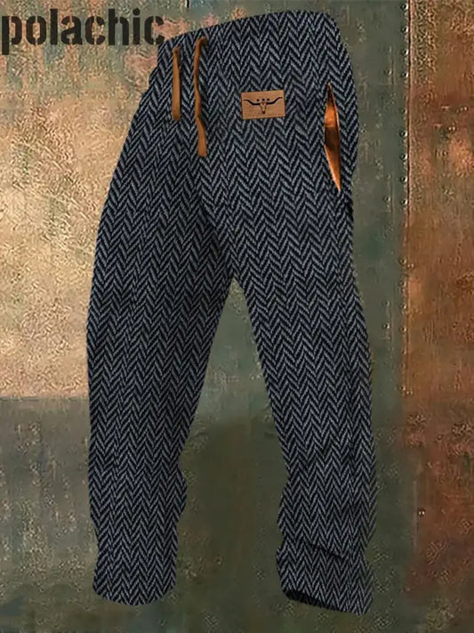 Pantalon De Détente Extensible En Laine À Logo Western Vintage Pour Homme A / S