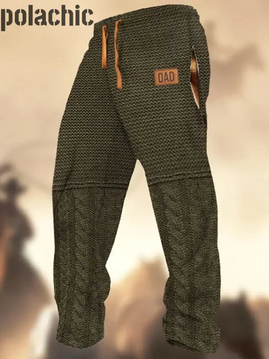 Pantalon De Sport Décontracté En Plein Air Avec Logo Imprimé Rétro Western Pour Hommes A / S