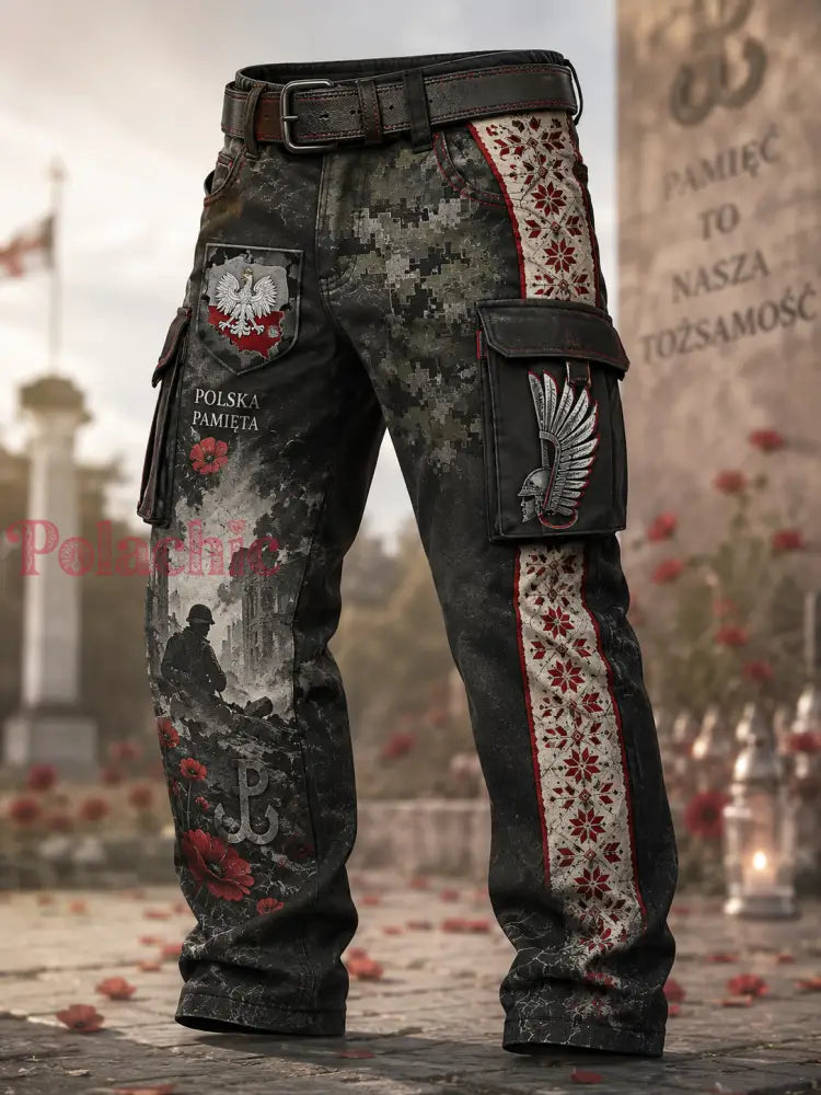 Pantalon de travail décontracté de culture militaire polonaise pour homme - A / S