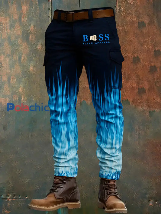 Pantalon de travail décontracté pour hommes rétro vacances Business Art Print A / S