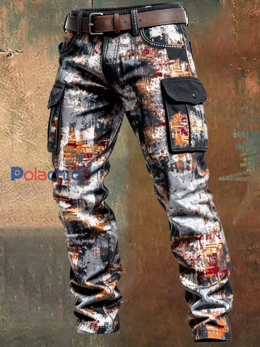 Pantalon de travail décontracté de style d’affaires rétro pour hommes