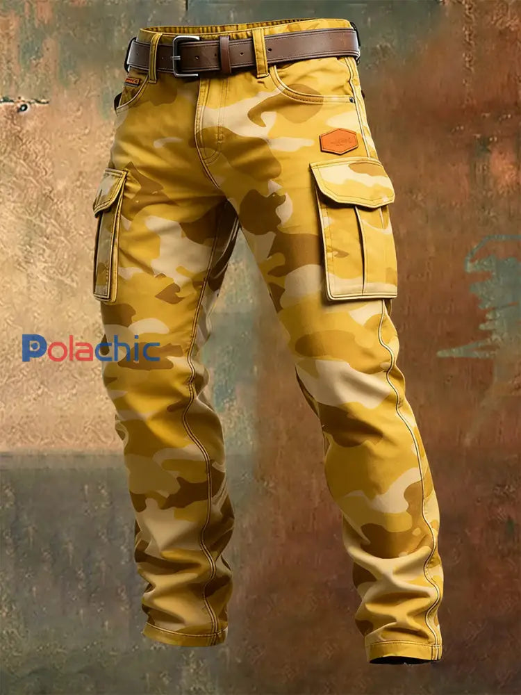 Pantalon de travail décontracté de style d’affaires rétro pour hommes