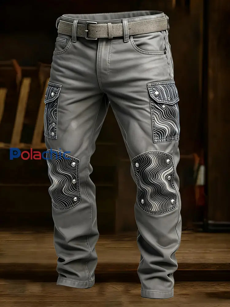 Pantalon de travail décontracté de style d’affaires rétro pour hommes