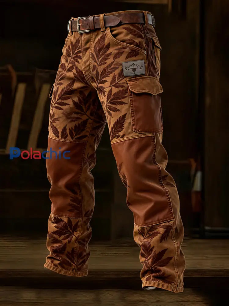 Pantalon de travail décontracté de style d’affaires rétro pour hommes A / S