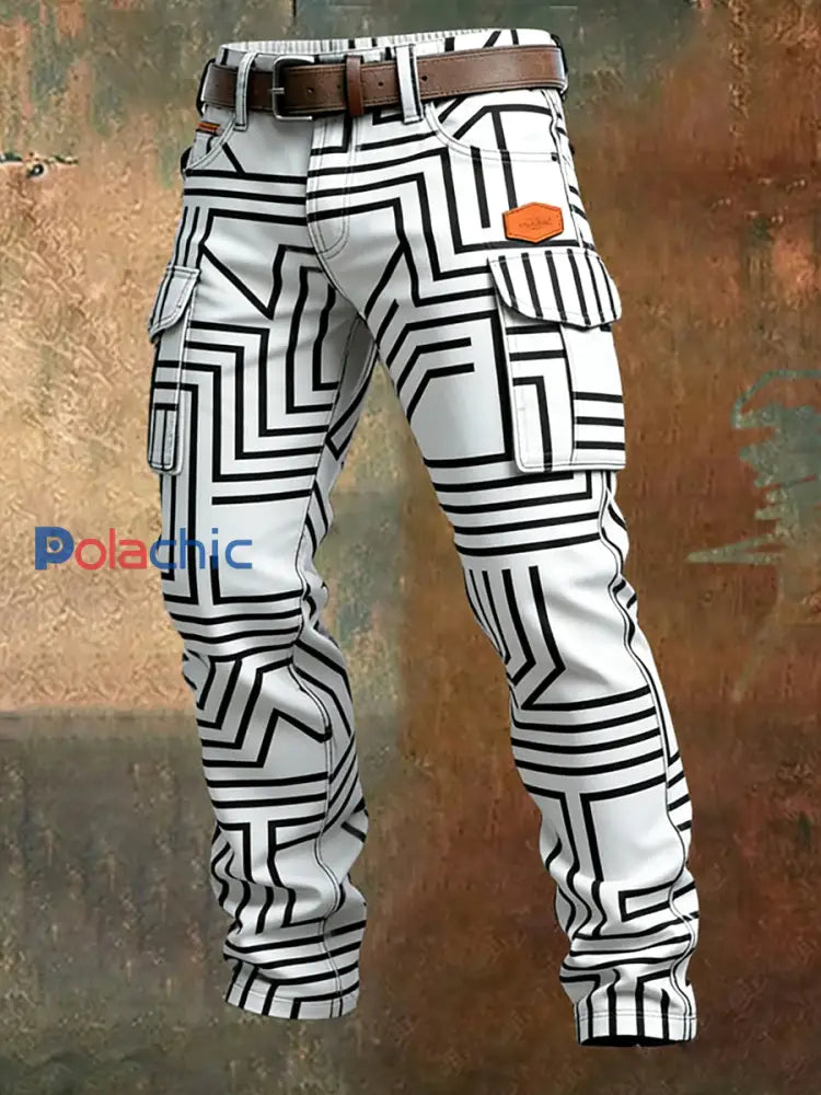 Pantalon de travail décontracté de style d’affaires rétro pour hommes A / S