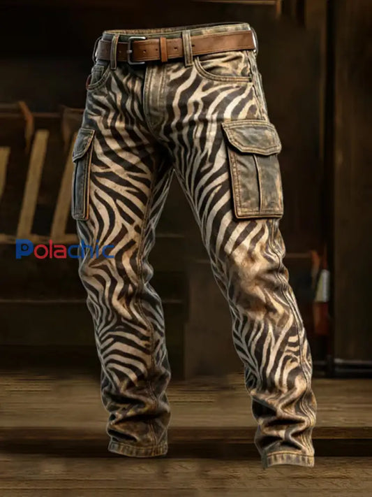 Pantalon de travail décontracté de style d’affaires rétro pour hommes A / S