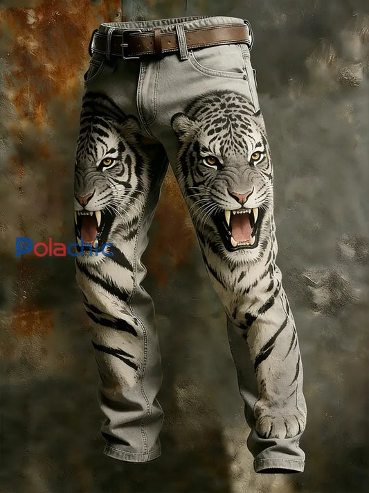 Pantalon de travail décontracté de style d’affaires rétro pour hommes A / S