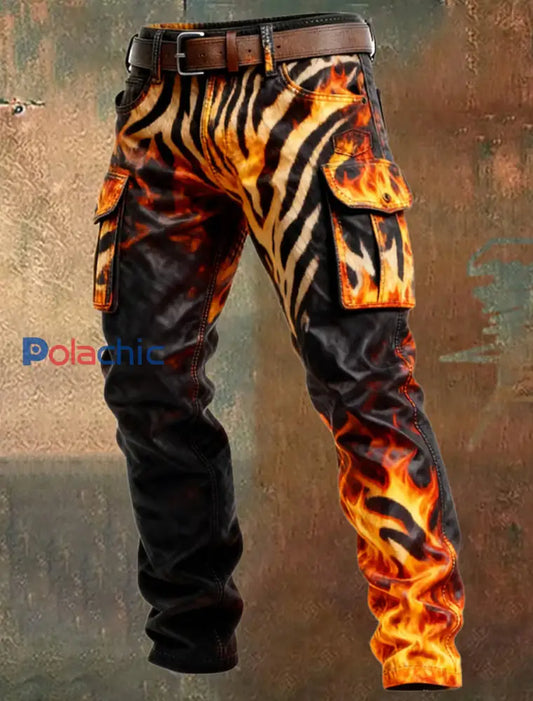 Pantalon de travail décontracté de style d’affaires rétro pour hommes A / S