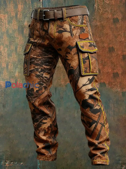 Pantalon de travail décontracté de style d’affaires rétro pour hommes A / S