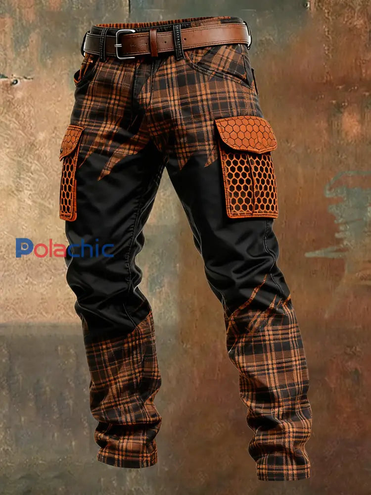 Pantalon de travail décontracté de style d’affaires rétro pour hommes A / S