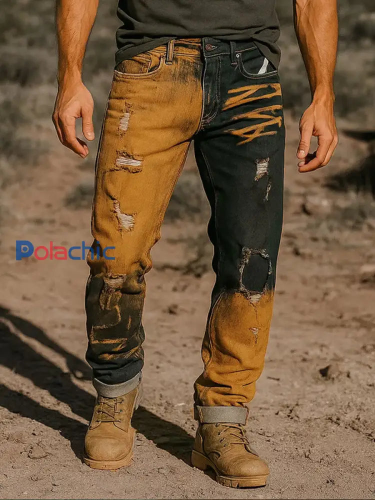 Pantalon de travail décontracté de style d’affaires rétro pour hommes A / S