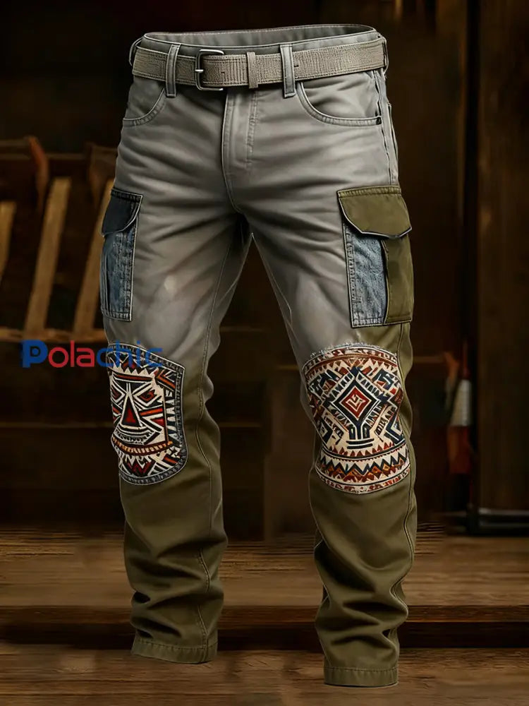 Pantalon de travail décontracté de style d’affaires rétro pour hommes A / S