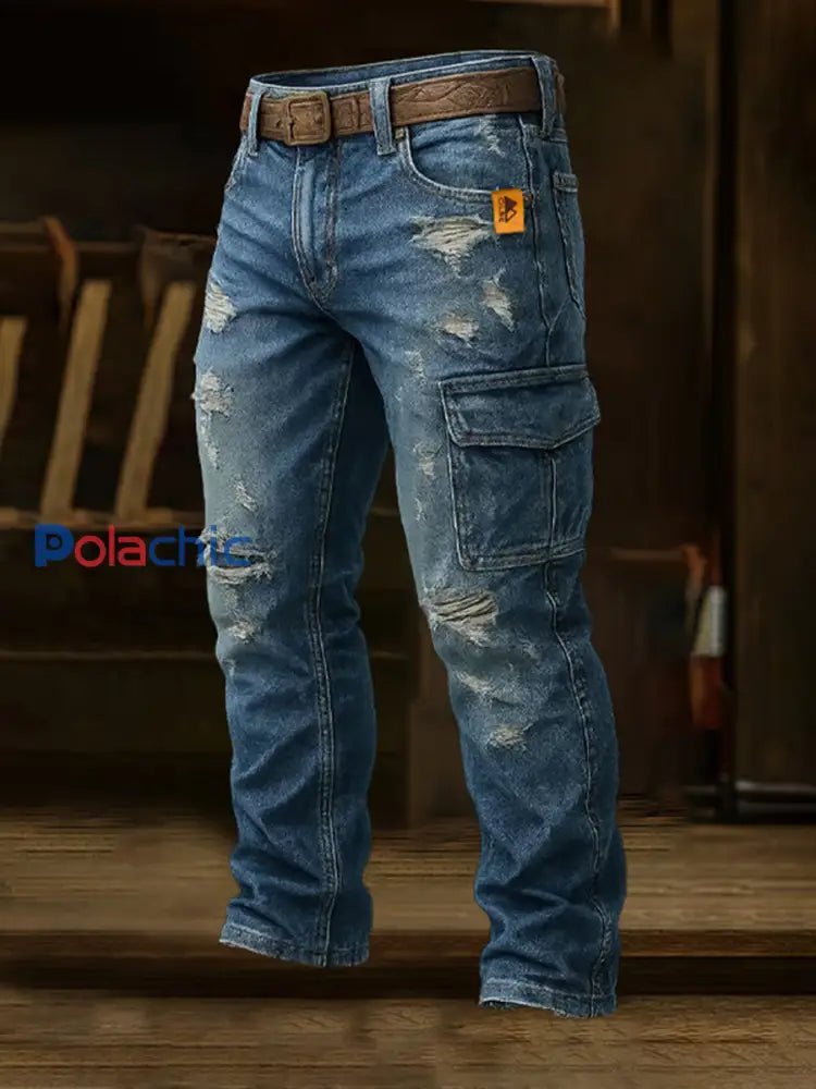 Pantalon de travail décontracté de style d’affaires rétro pour hommes A / S
